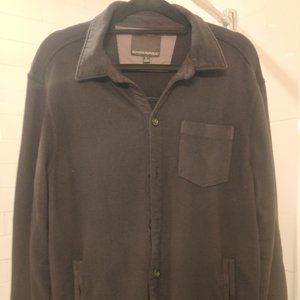 Banana Republic Men's Charcoal Heavy Knit Shirt - L
